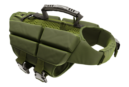Dog Life Jacket Green x4 cubes foam S