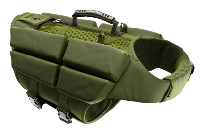 Dog Life Jacket Green x4 cubes foam XL