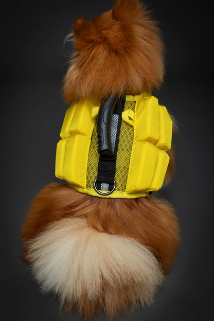 Human Standards Dog Lifejacket Design with 4x Foam for Maximum Buoyancy, Stability & Comfort - Yellow
