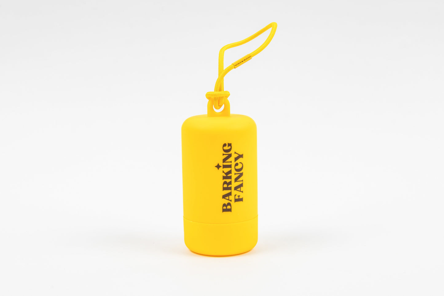 Barking Fancy Logo Poop Bag Dispenser - Yellow