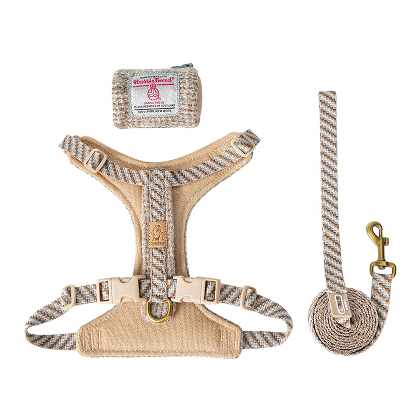 Truelove Comfort Fashionable Series Harness Leash Suit Convenient Poop Bag Dispenser (TLH2912)