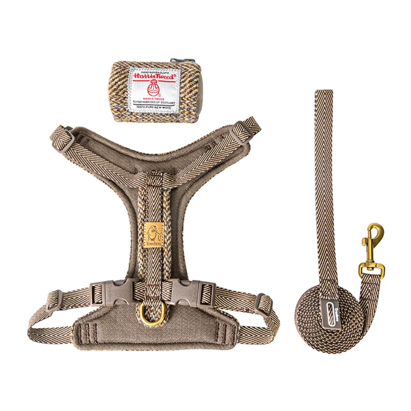 Truelove Comfort Fashionable Series Harness Leash Suit Convenient Poop Bag Dispenser (TLH2912)