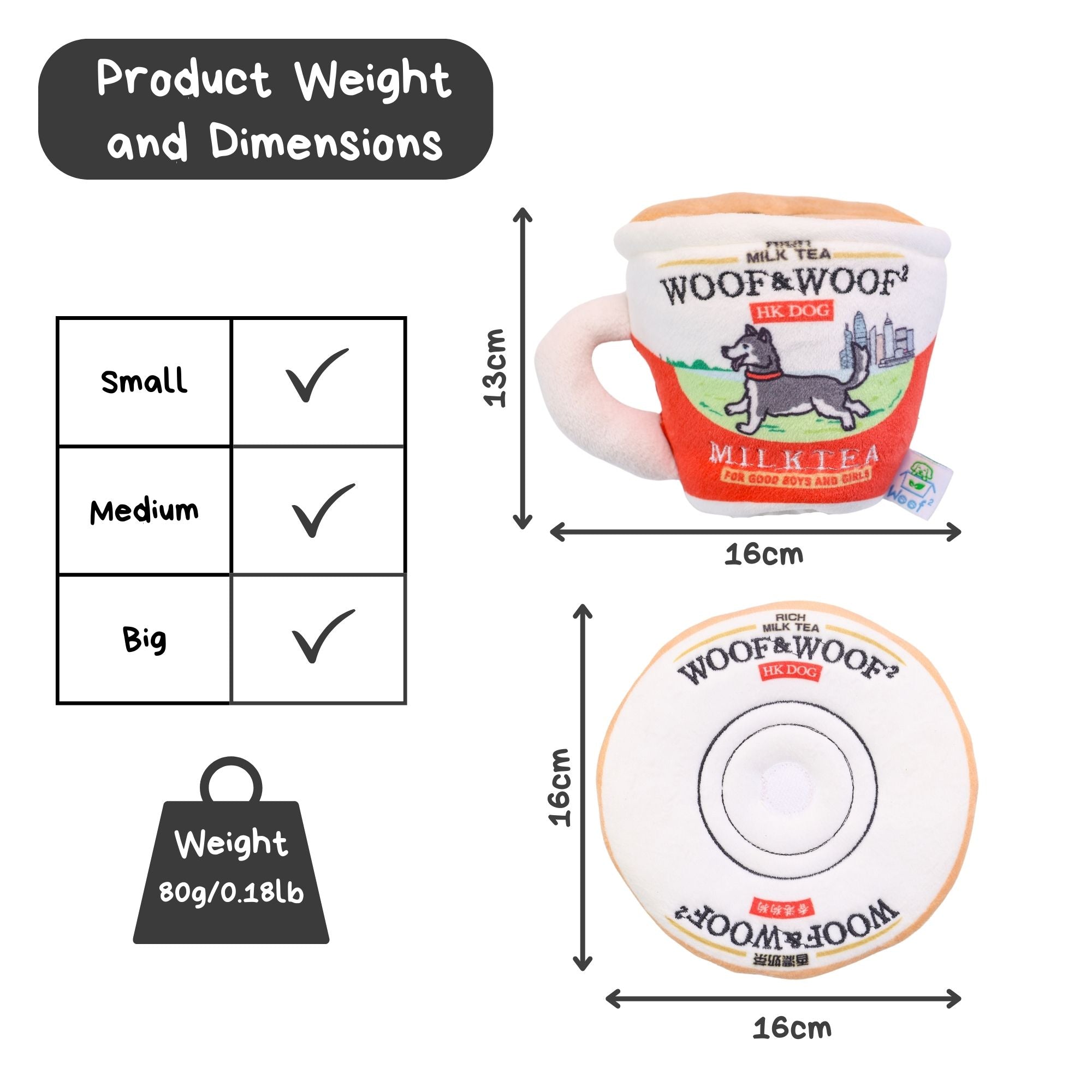 Woof² Hong Kong Milk Tea 2-in-1 Nose-work Pet Toy