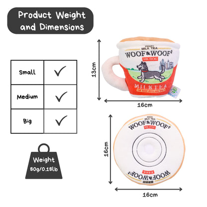 Woof² Hong Kong Milk Tea 2-in-1 Nose-work Pet Toy