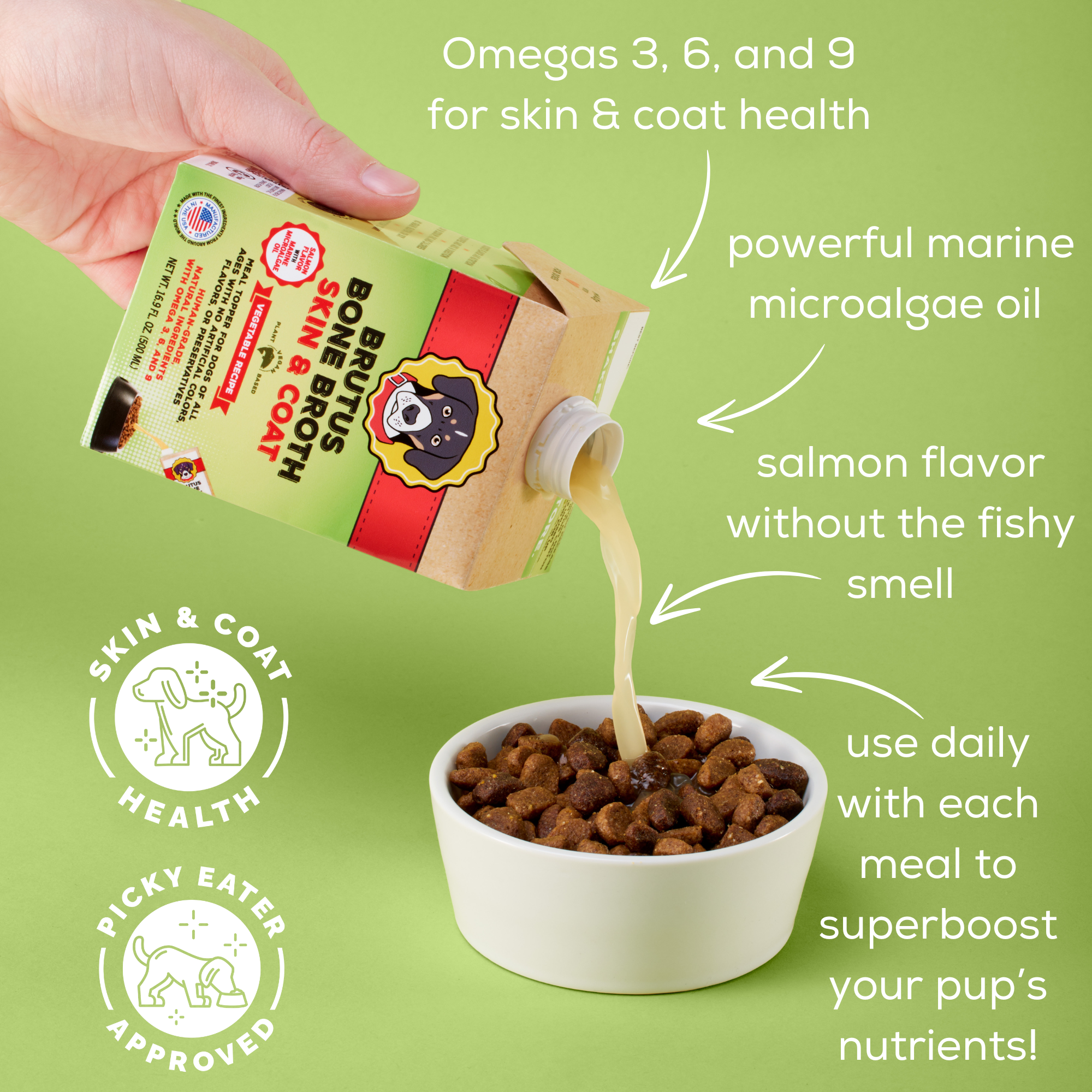 Mini Skin & Coat Formula - Vegetable Broth