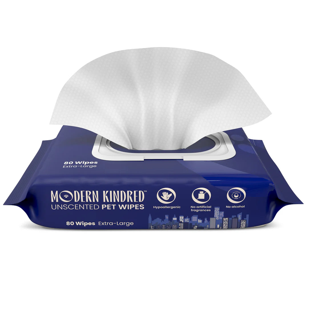 Extra Large Unscented Hypoallergenic Pet Wipes for Dogs & Cats