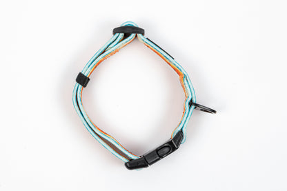 Mountainscape Adjustable Dog Collar - Orange