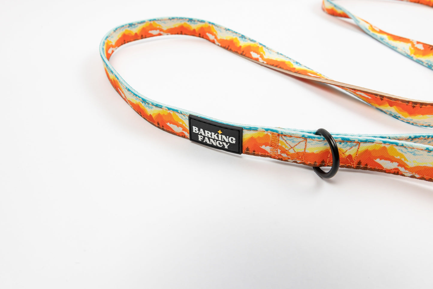 Mountainscape Dog Leash - Orange