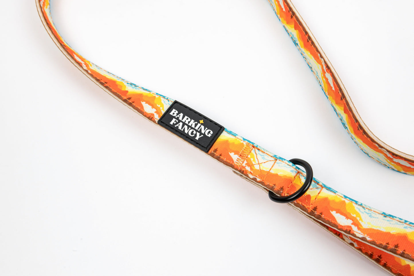 Mountainscape Dog Leash - Orange