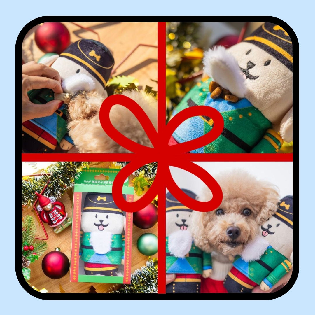 Woof² Nutcracker Treat-Dispensing Pet Toy