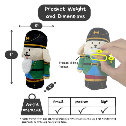 Woof² Nutcracker Treat-Dispensing Pet Toy