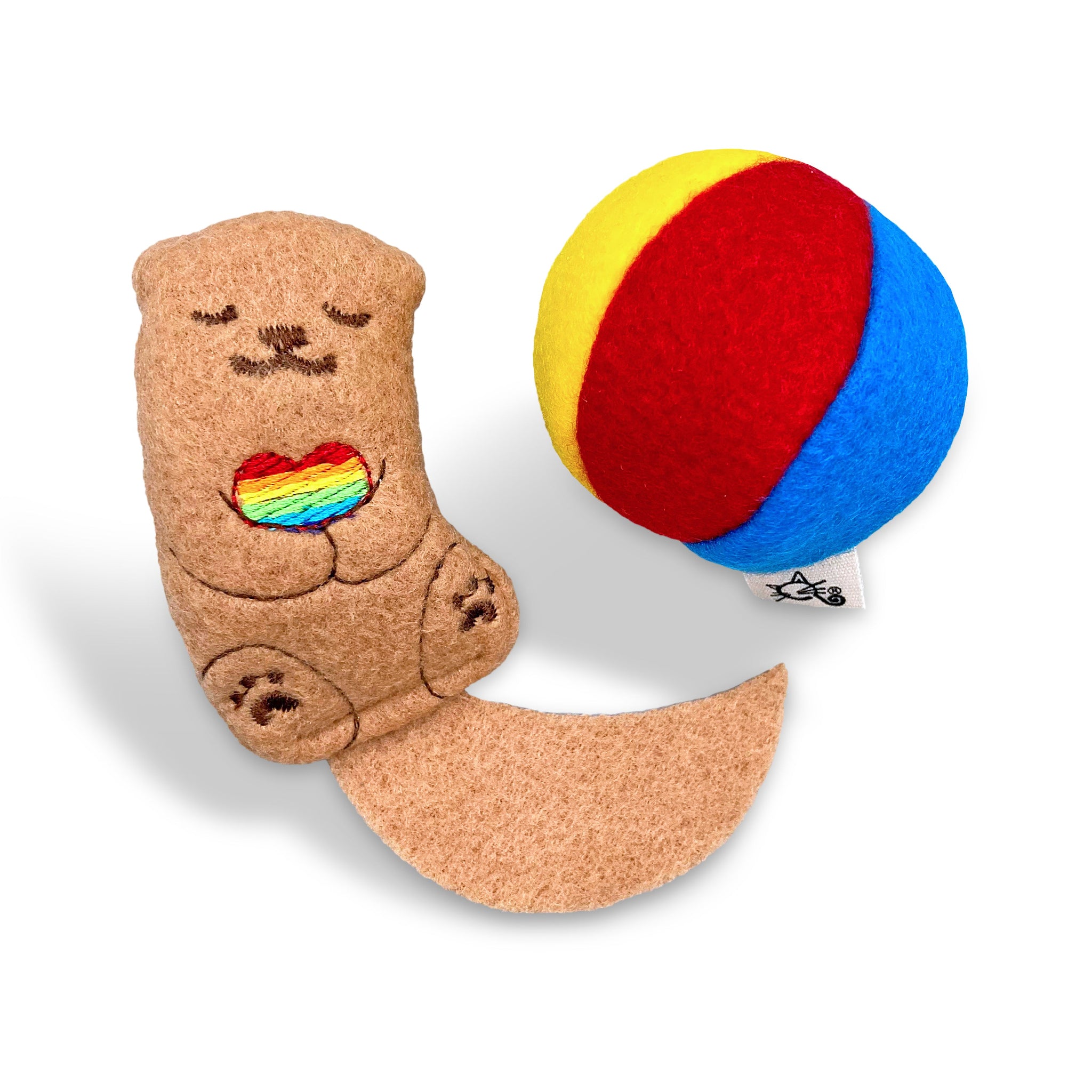 Catnip Otter with Beach Ball