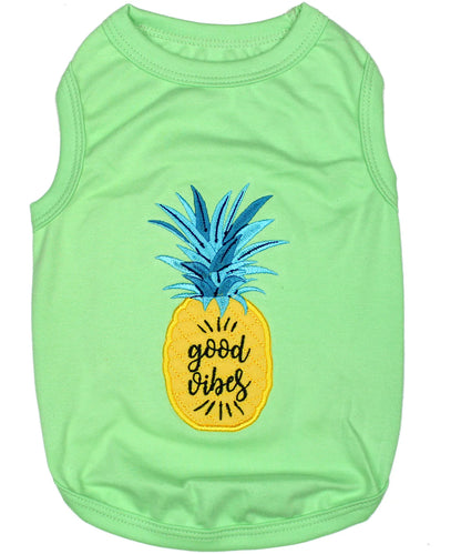 Parisian Pet 'Pineapple' Dog Shirt – Tropical Cotton Pet T-Shirt for Dogs & Cats-Saint Patrick's Day