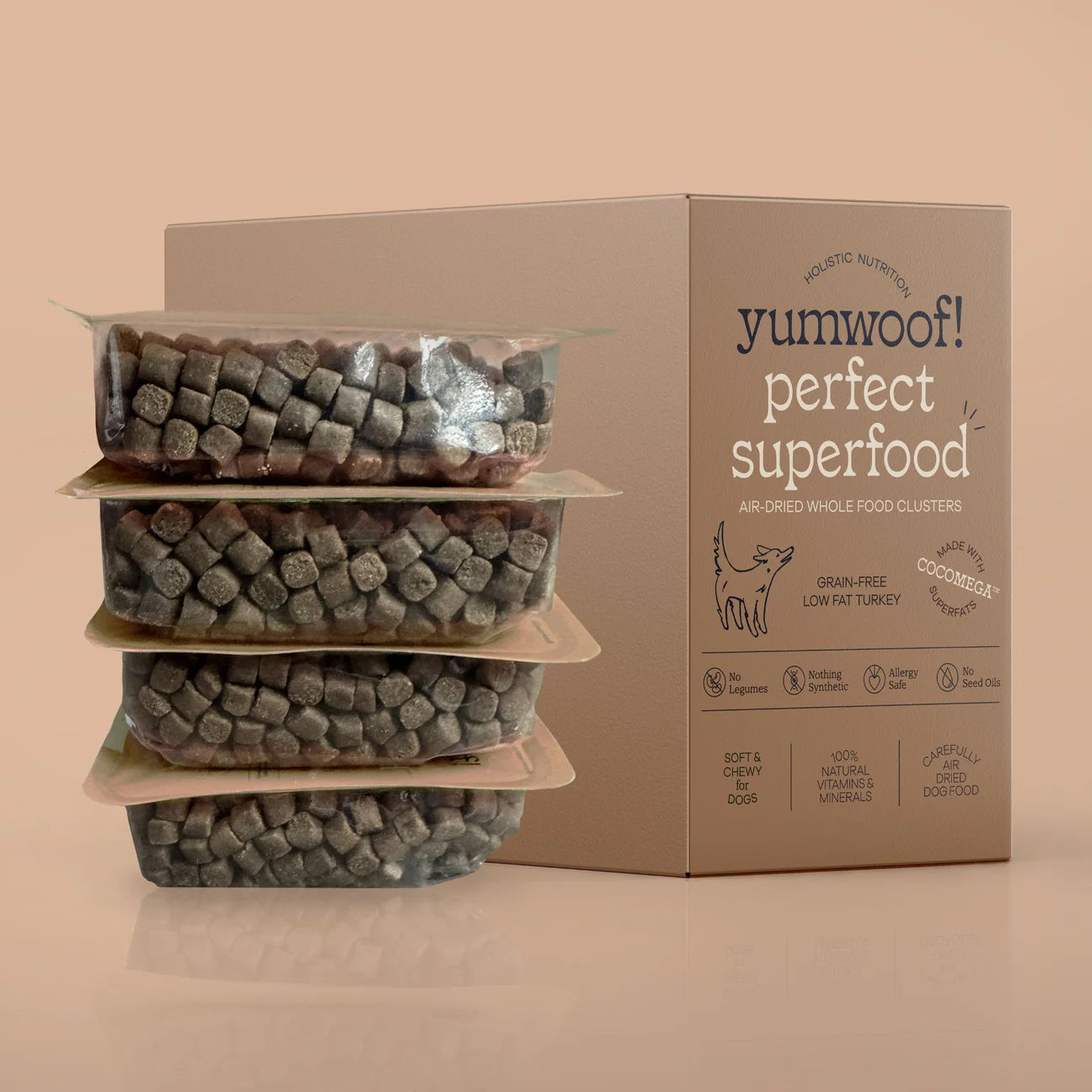 Perfect Superfood Hypoallergenic Air-Dried Dog Food - Low Fat Turkey