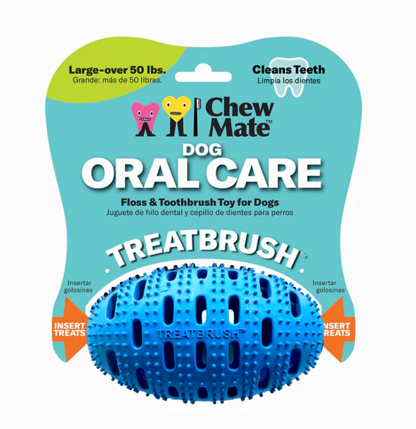 Natural Rubber Football Oral Care Toy for Large Dogs (Box of 8)