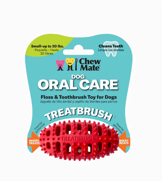 Natural Rubber Football Oral Care Toy for Small Dogs and Puppies (Box of 8)