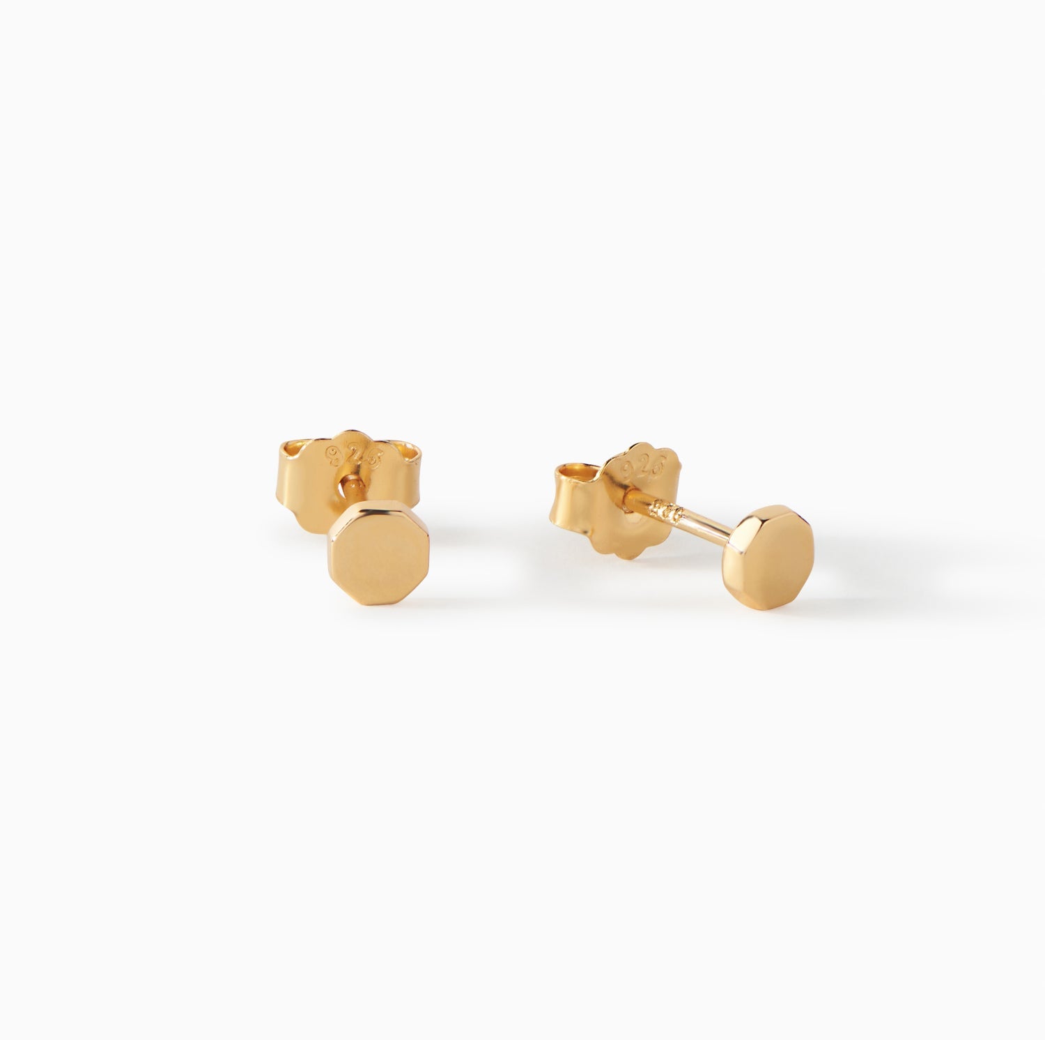 The Penny Mini Octagon Studs