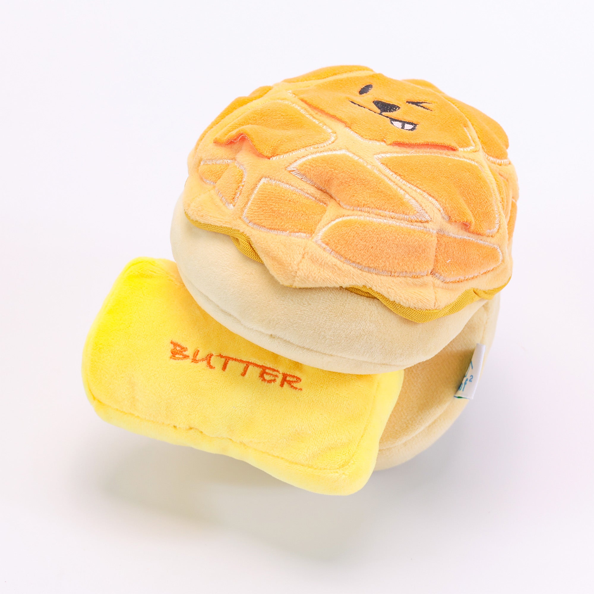 Woof² Buttered Pineapple Bun 2-in-1 Pet Toy