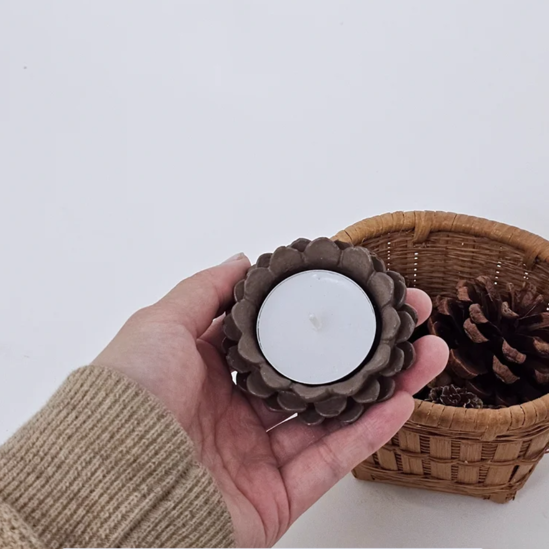 Pinecone Tealight Candle Holder