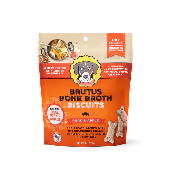 Brutus Broth Biscuits - Pork & Apple (New Formula!)