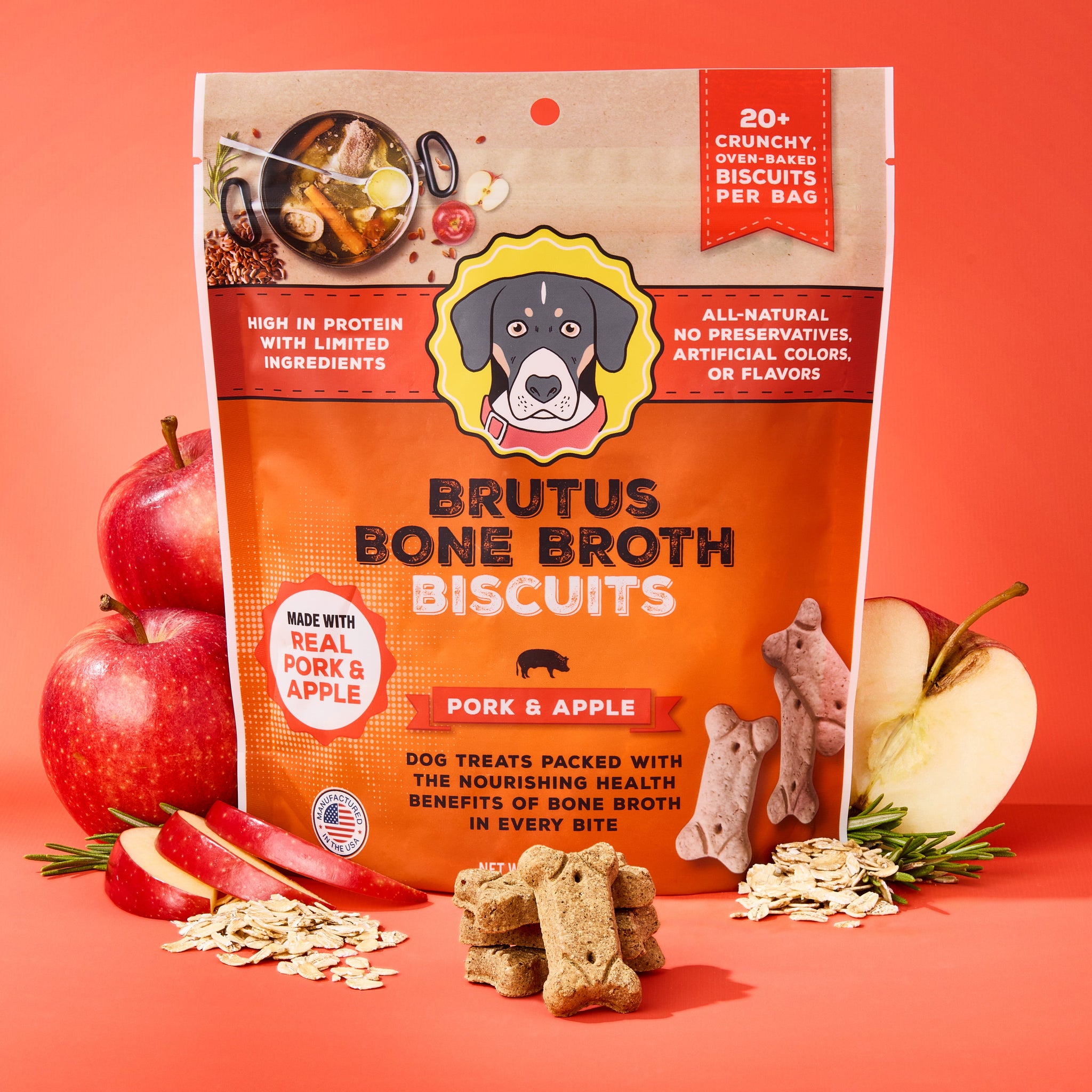 Brutus Broth Biscuits - Pork & Apple