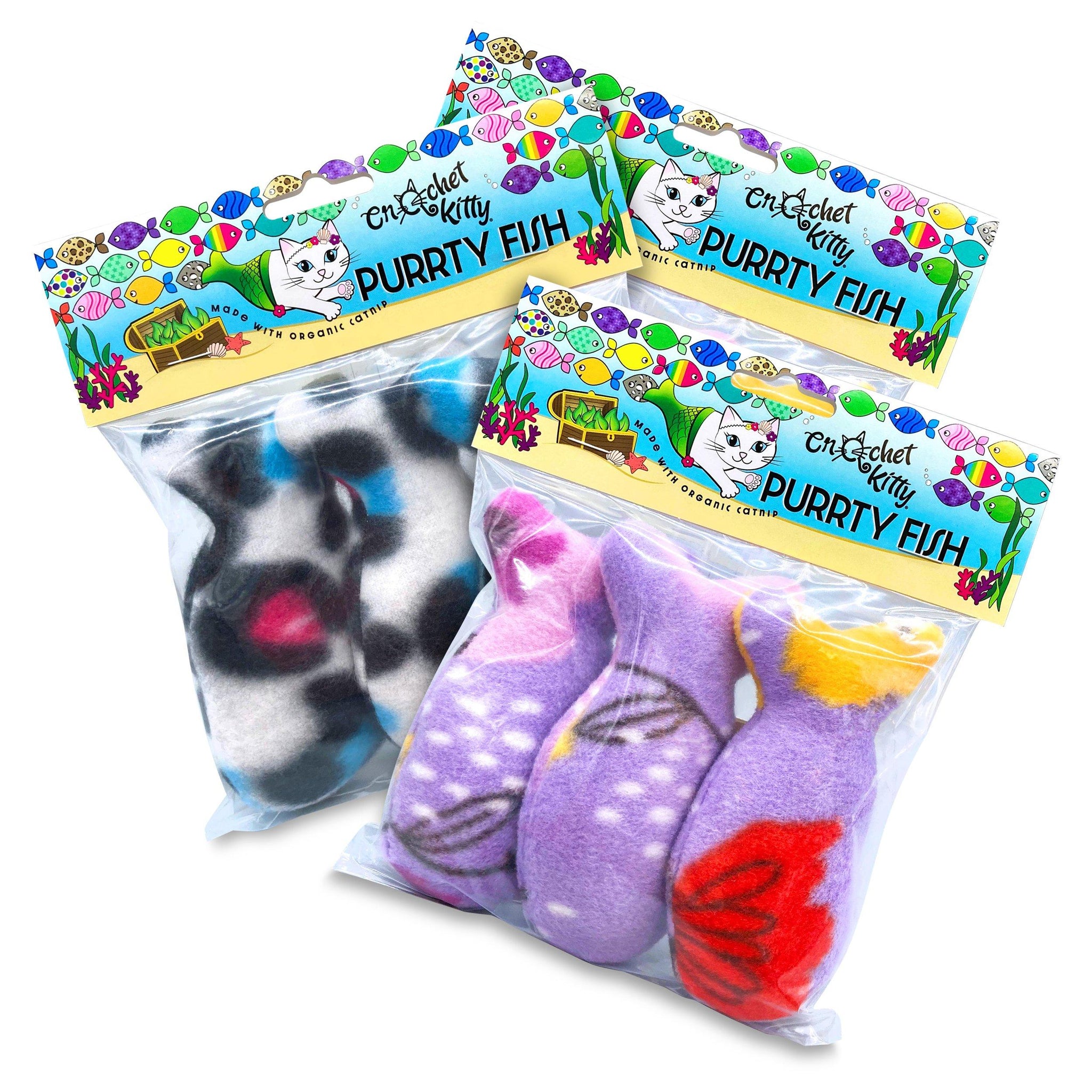 Printed Catnip Fish 3-Pack