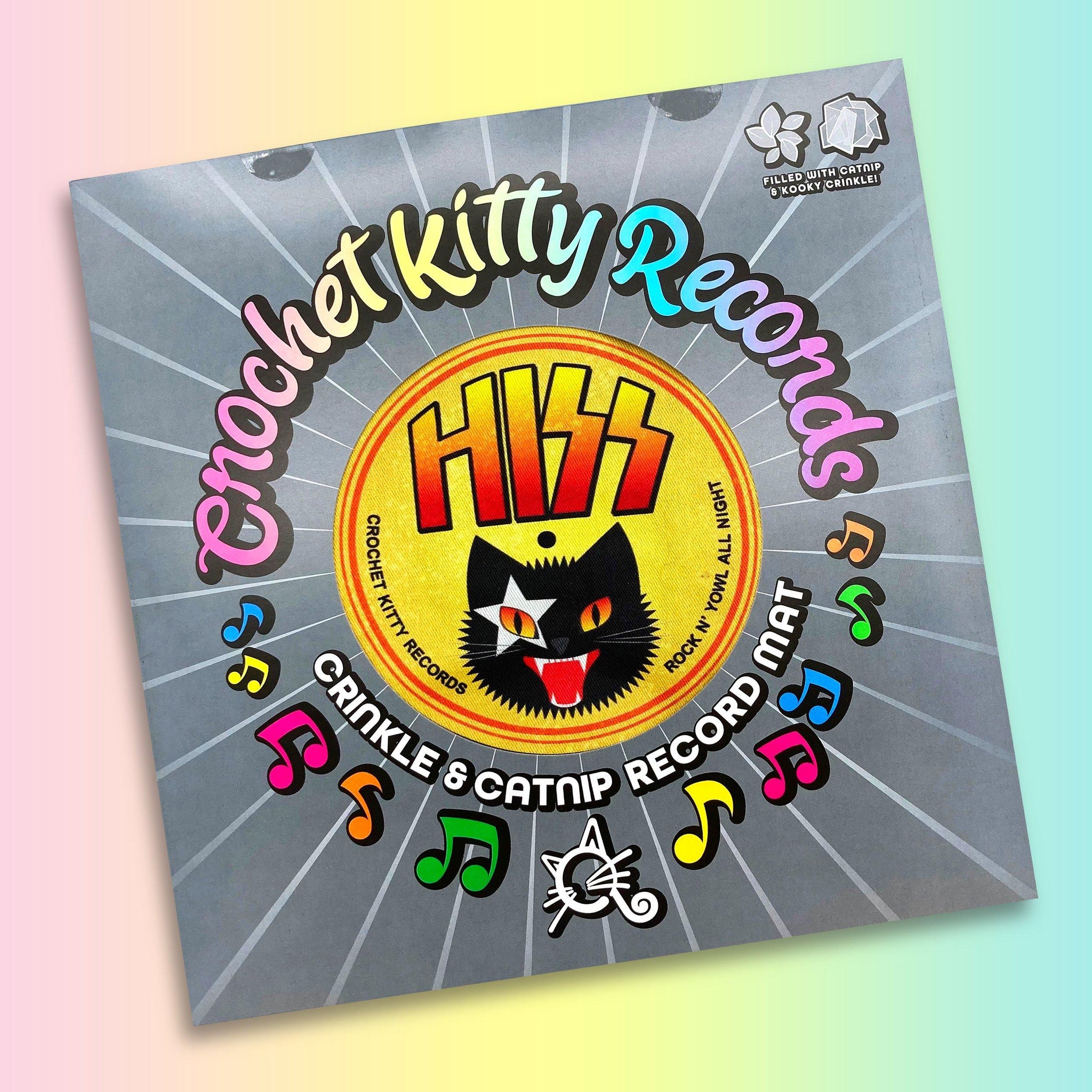 Crinkle and Catnip Record Cat Mat