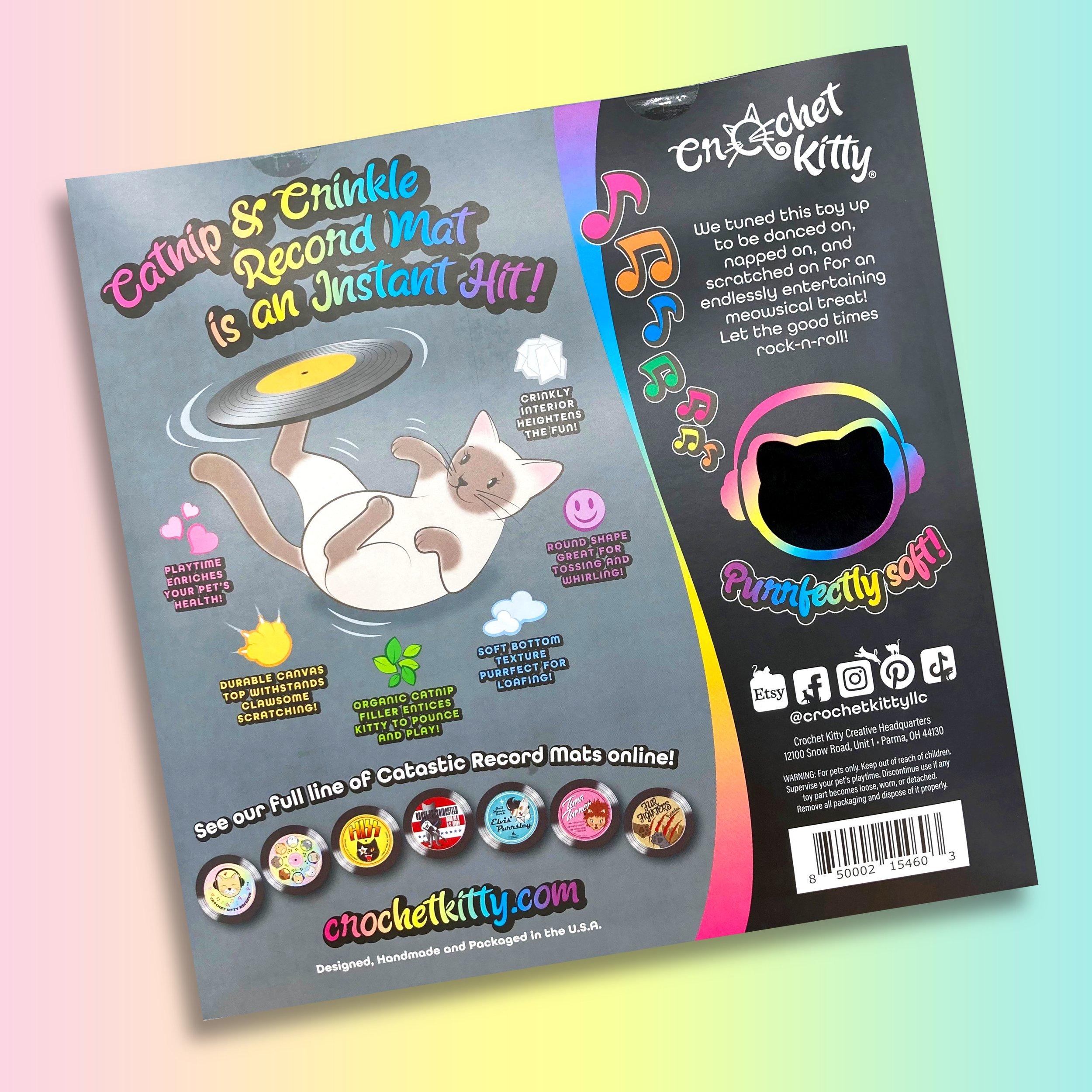 Crinkle and Catnip Record Cat Mat