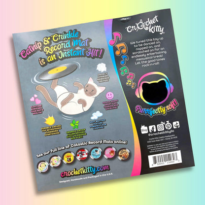 Crinkle and Catnip Record Cat Mat