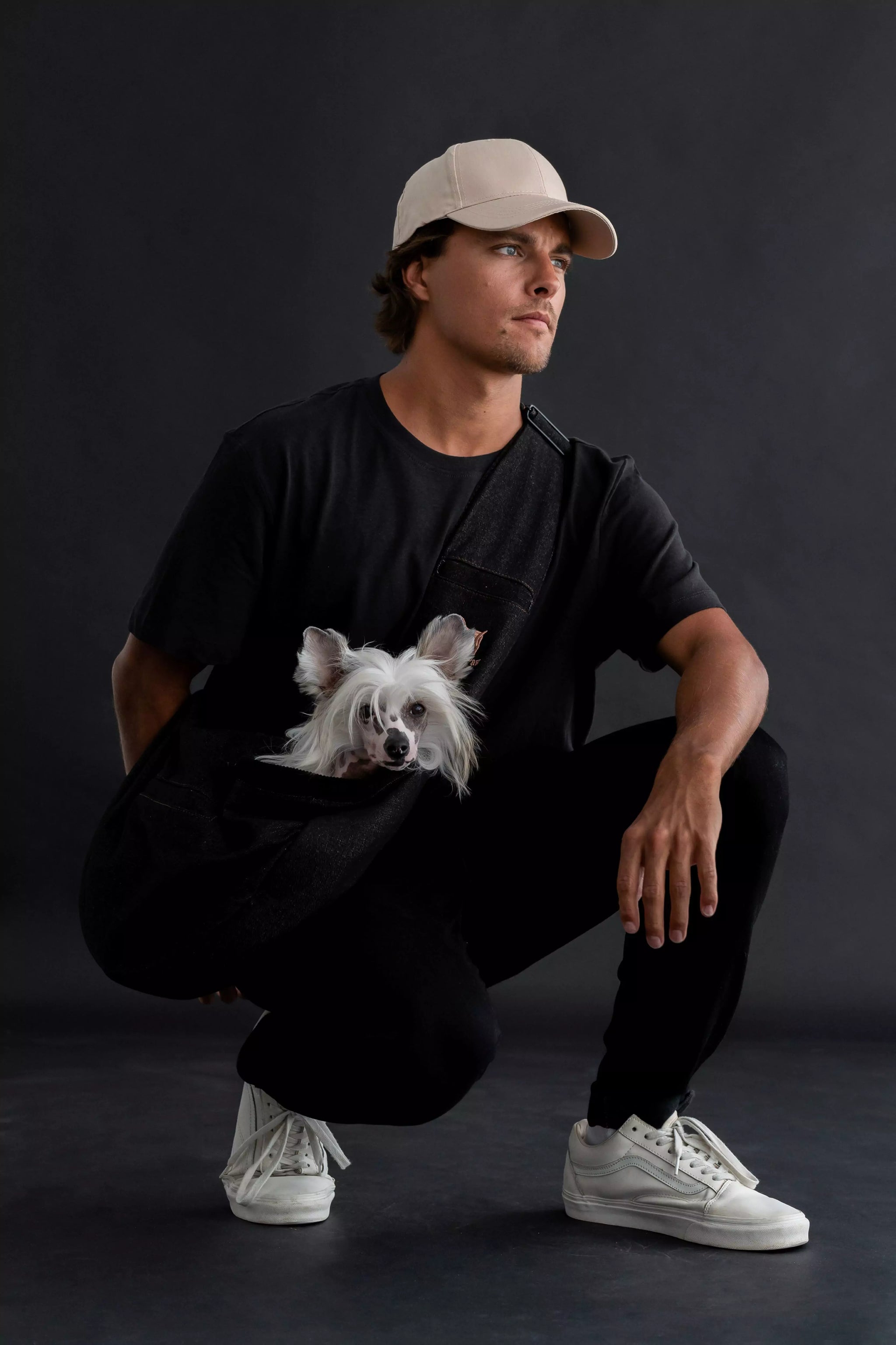 Premium Denim Pet sling Carrier 3x Safety