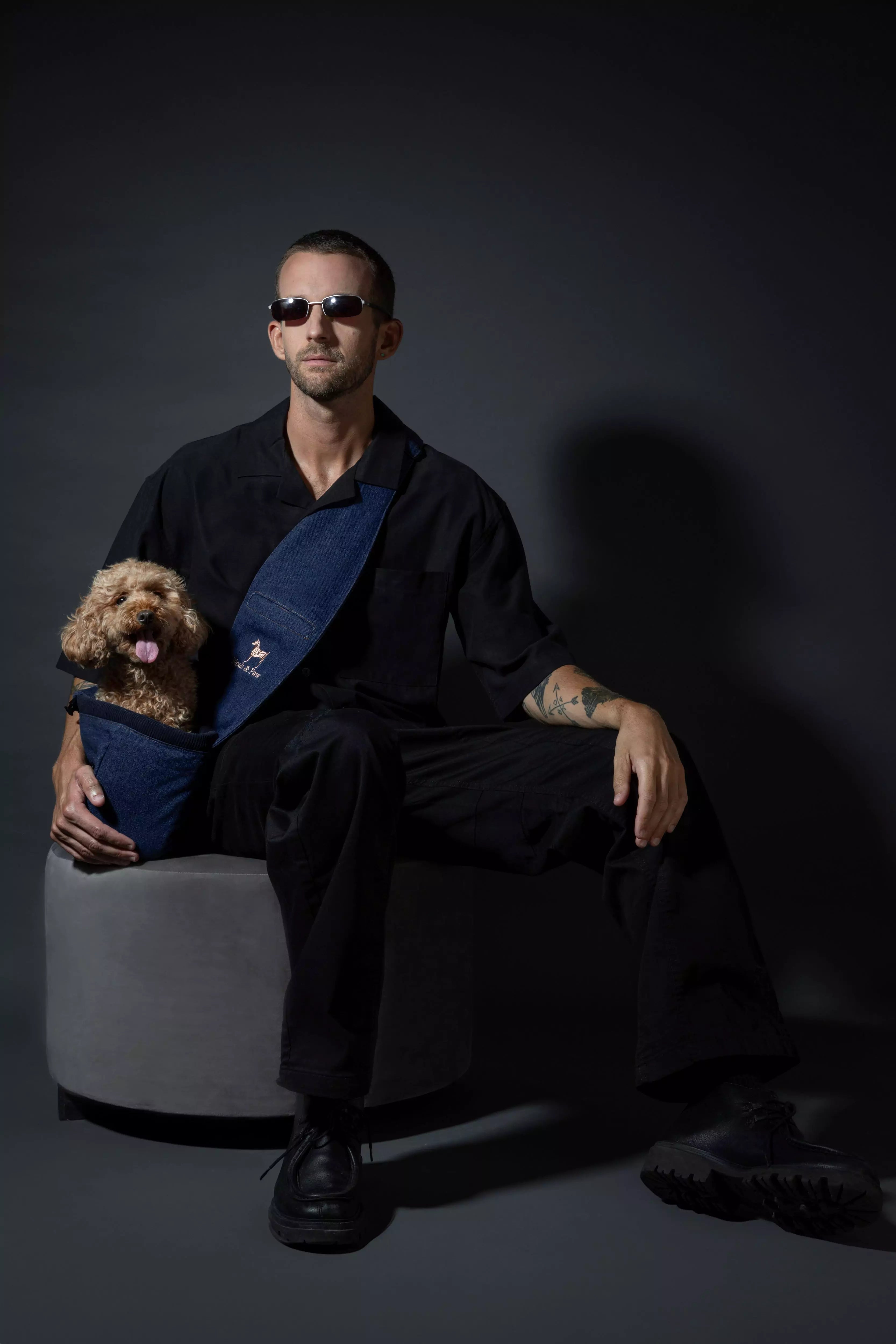 Premium Denim Pet sling Carrier 3x Safety