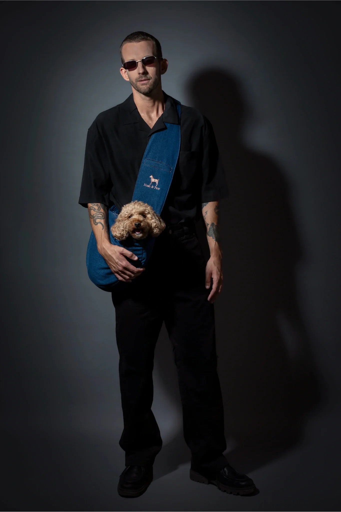 Premium Denim Pet sling Carrier 3x Safety