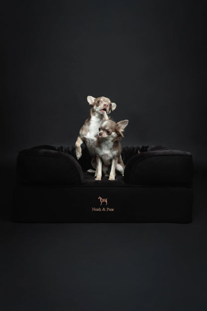 Denim Orthopedic Pet Bed, Memory Foam, Infused with Cooling Gel