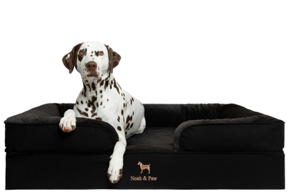 Denim, Orthopedic Pet Bed, Sofa Style - Black - XL