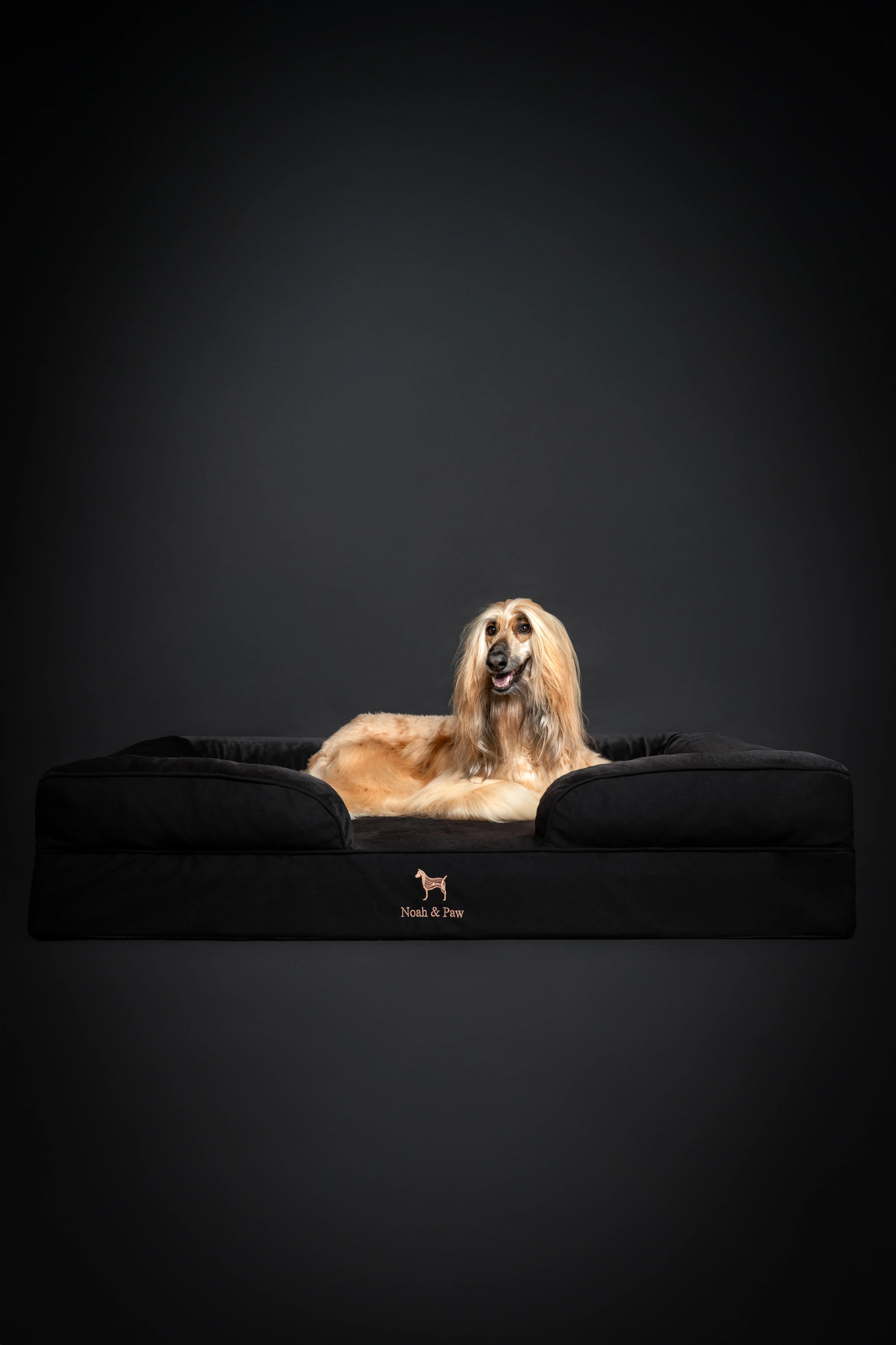 Denim Orthopedic Pet Bed, Memory Foam, Infused with Cooling Gel