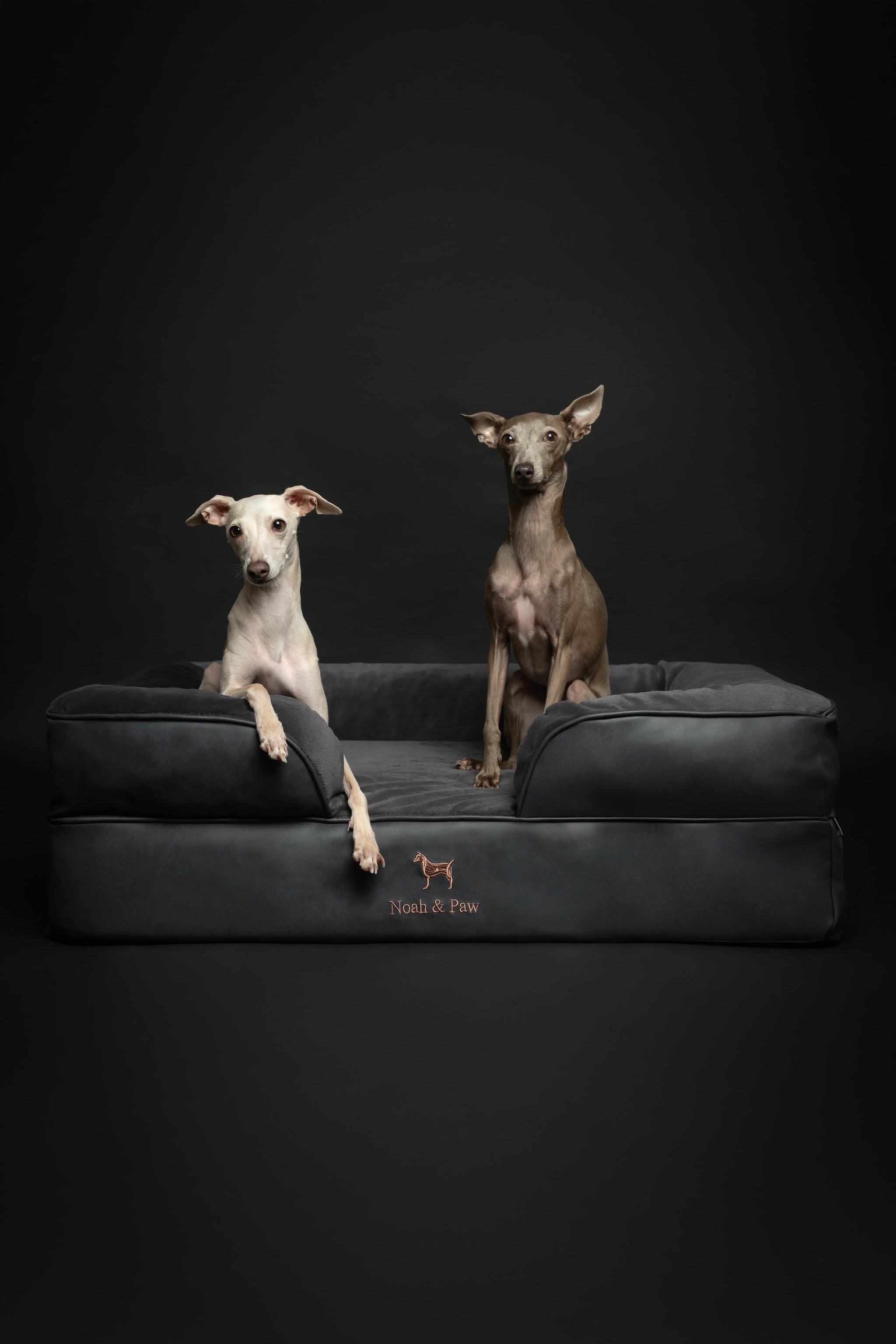 Faux Leather, Orthopedic Pet Bed, Eggshell Memory Foam, Infused with Cooling Gel, Sofa Style