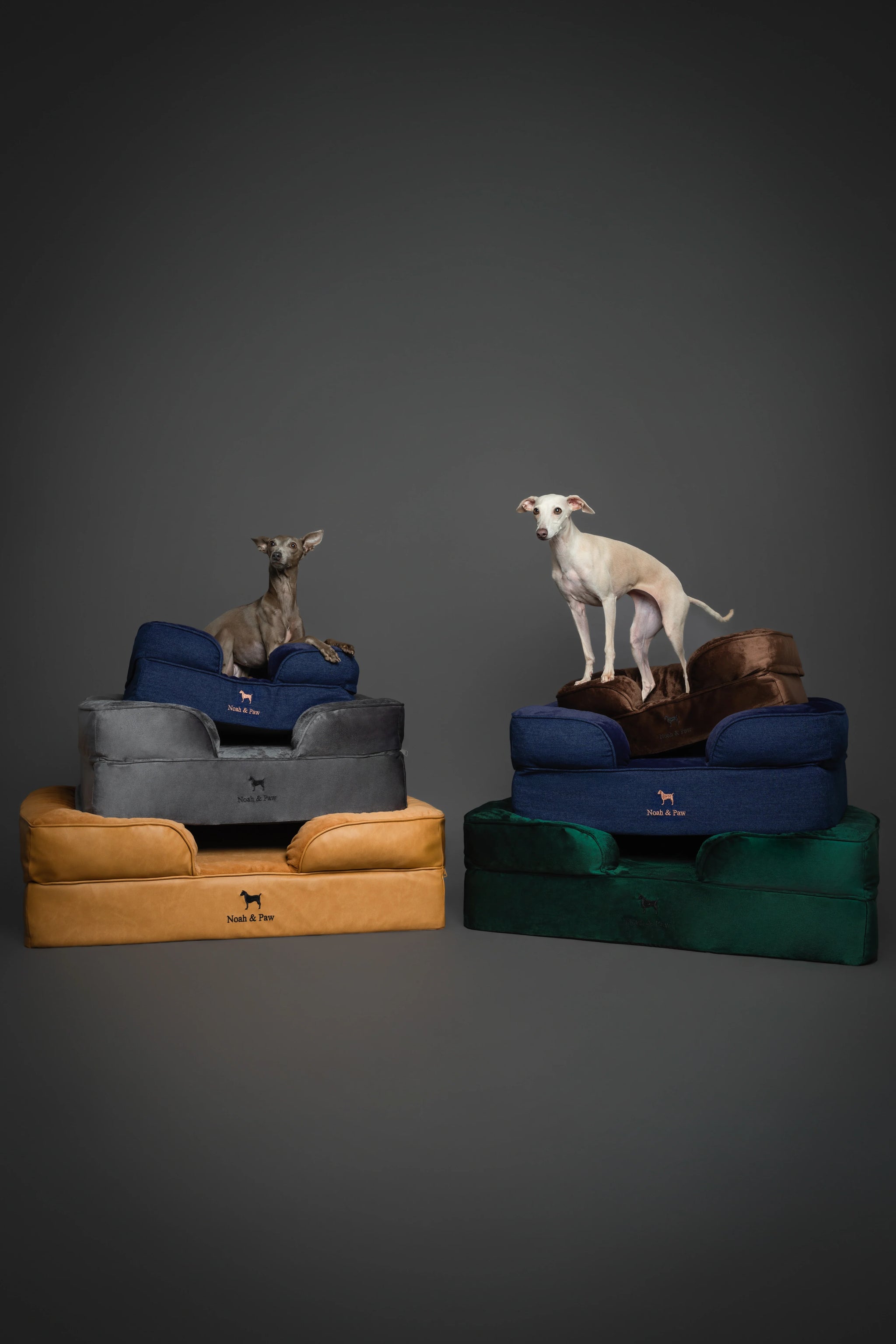 Faux Leather, Orthopedic Pet Bed, Eggshell Memory Foam, Infused with Cooling Gel, Sofa Style