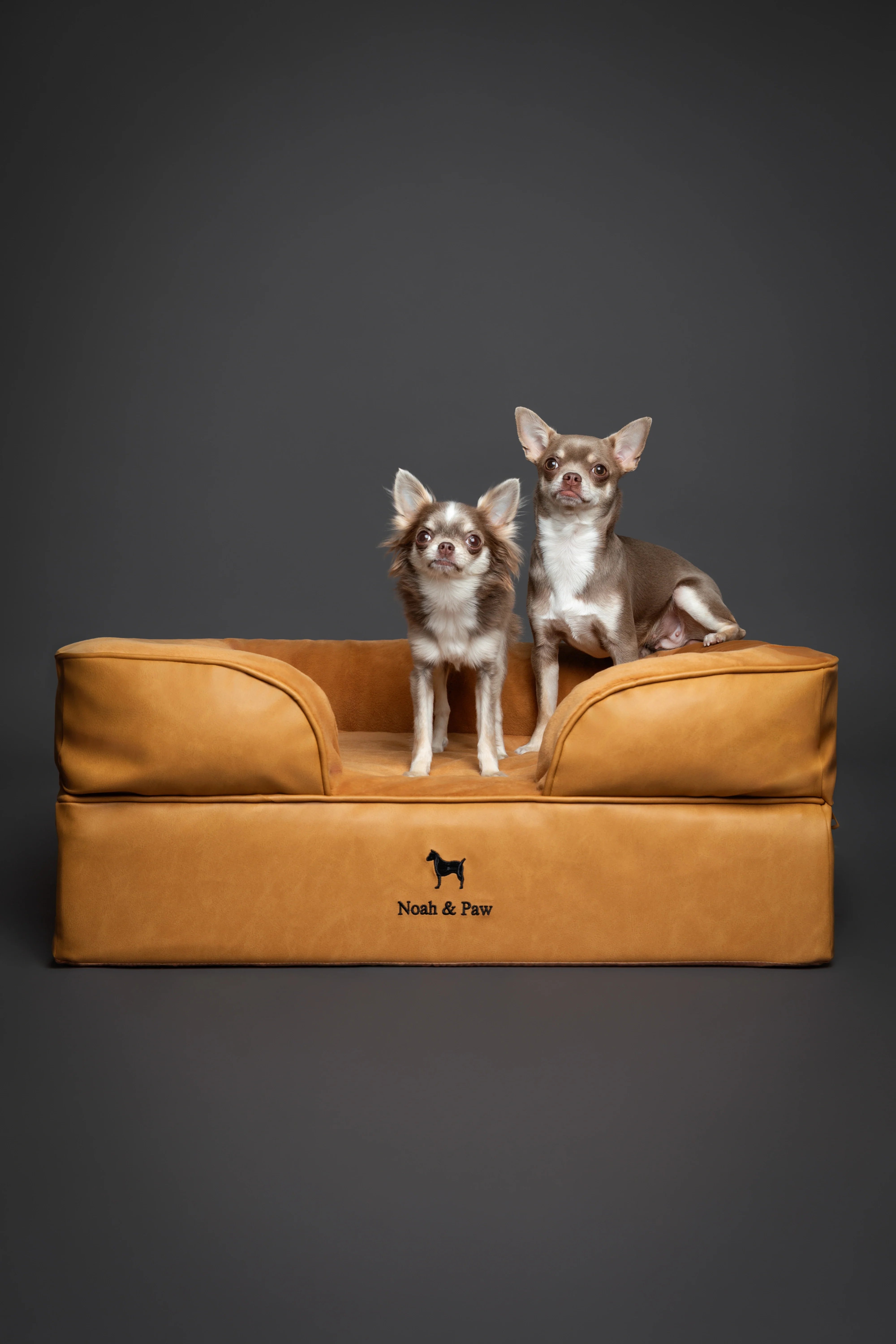 Faux Leather, Orthopedic Pet Bed, Eggshell Memory Foam, Infused with Cooling Gel, Sofa Style