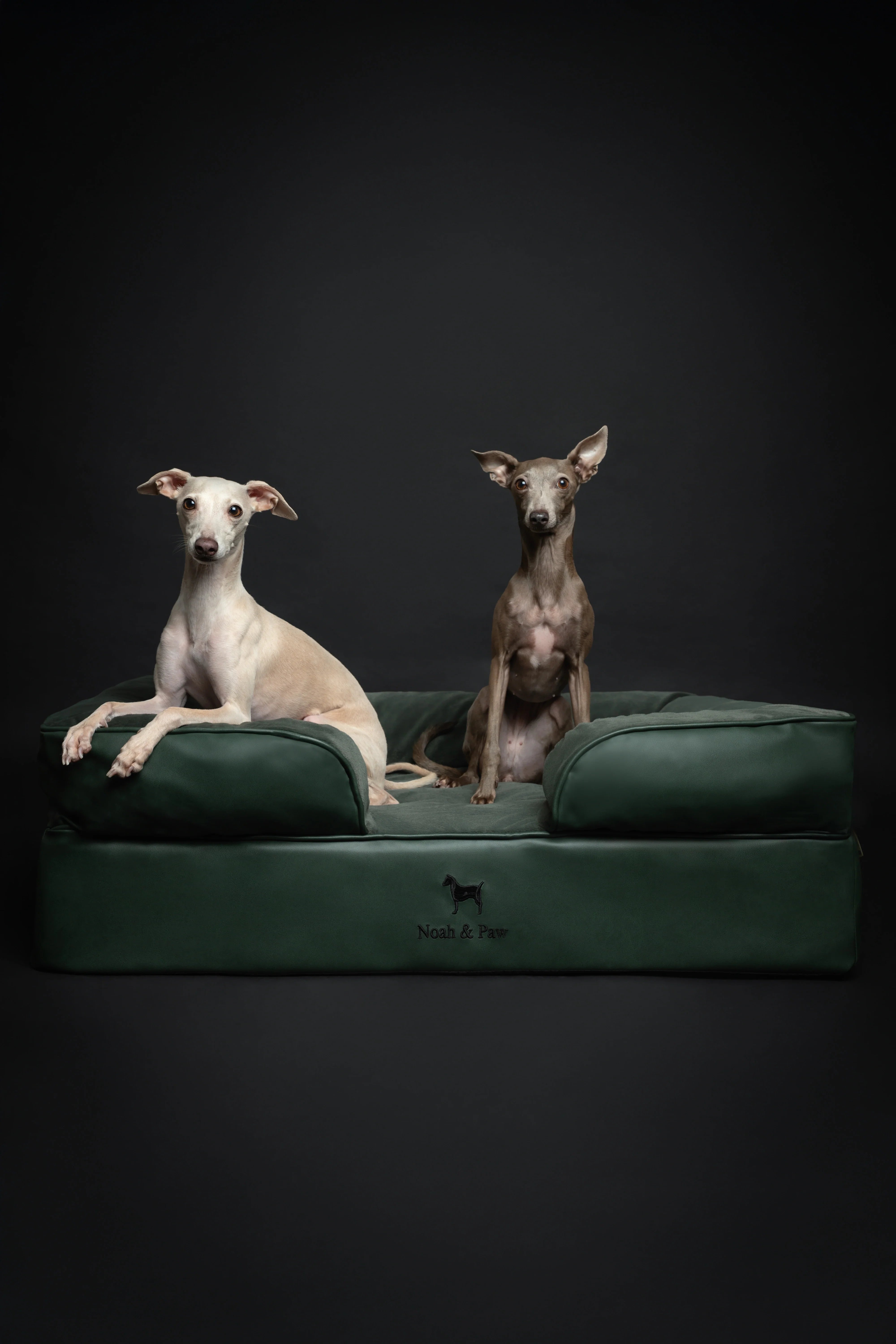 Faux Leather, Orthopedic Pet Bed, Eggshell Memory Foam, Infused with Cooling Gel, Sofa Style