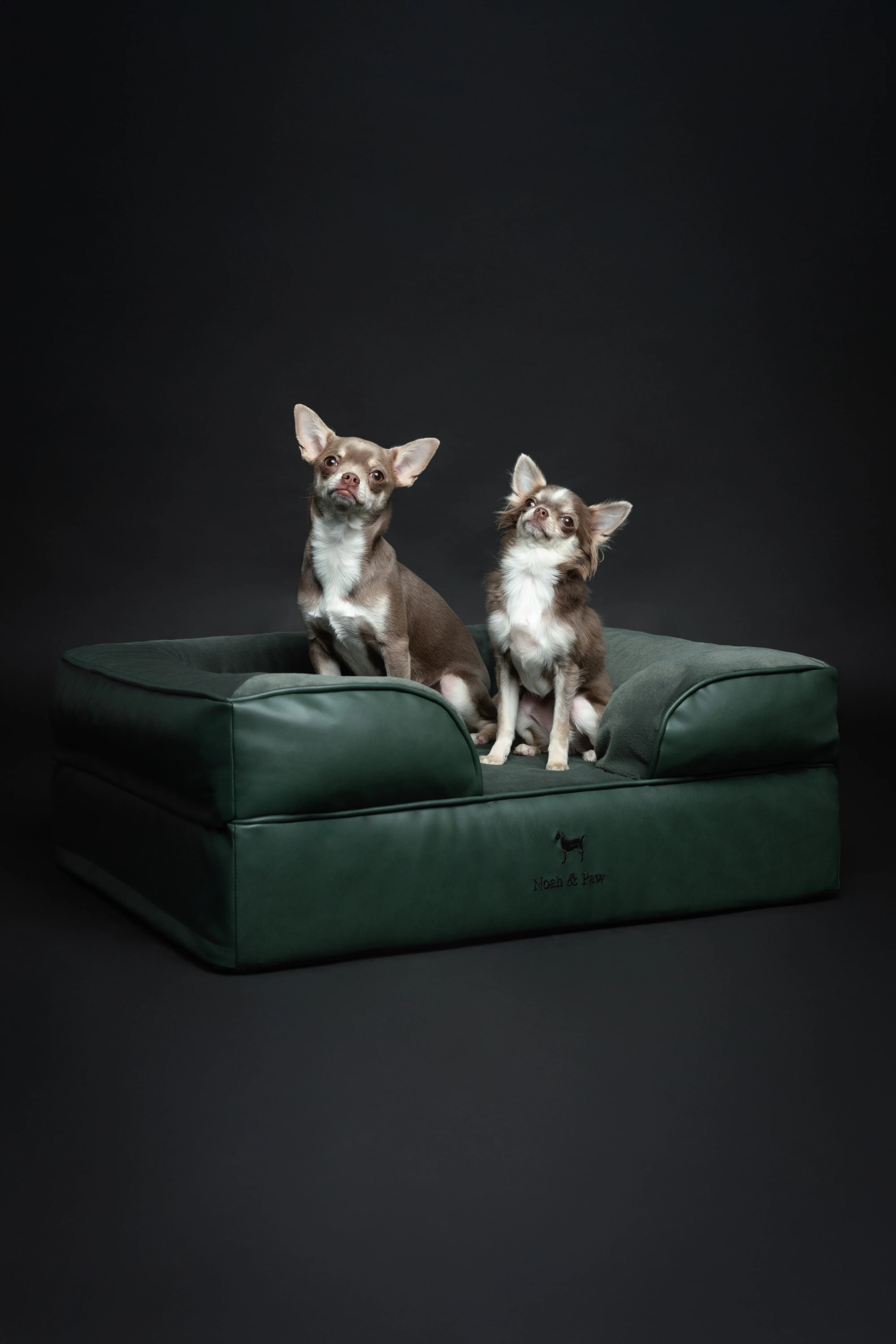 Faux Leather, Orthopedic Pet Bed, Eggshell Memory Foam, Infused with Cooling Gel, Sofa Style