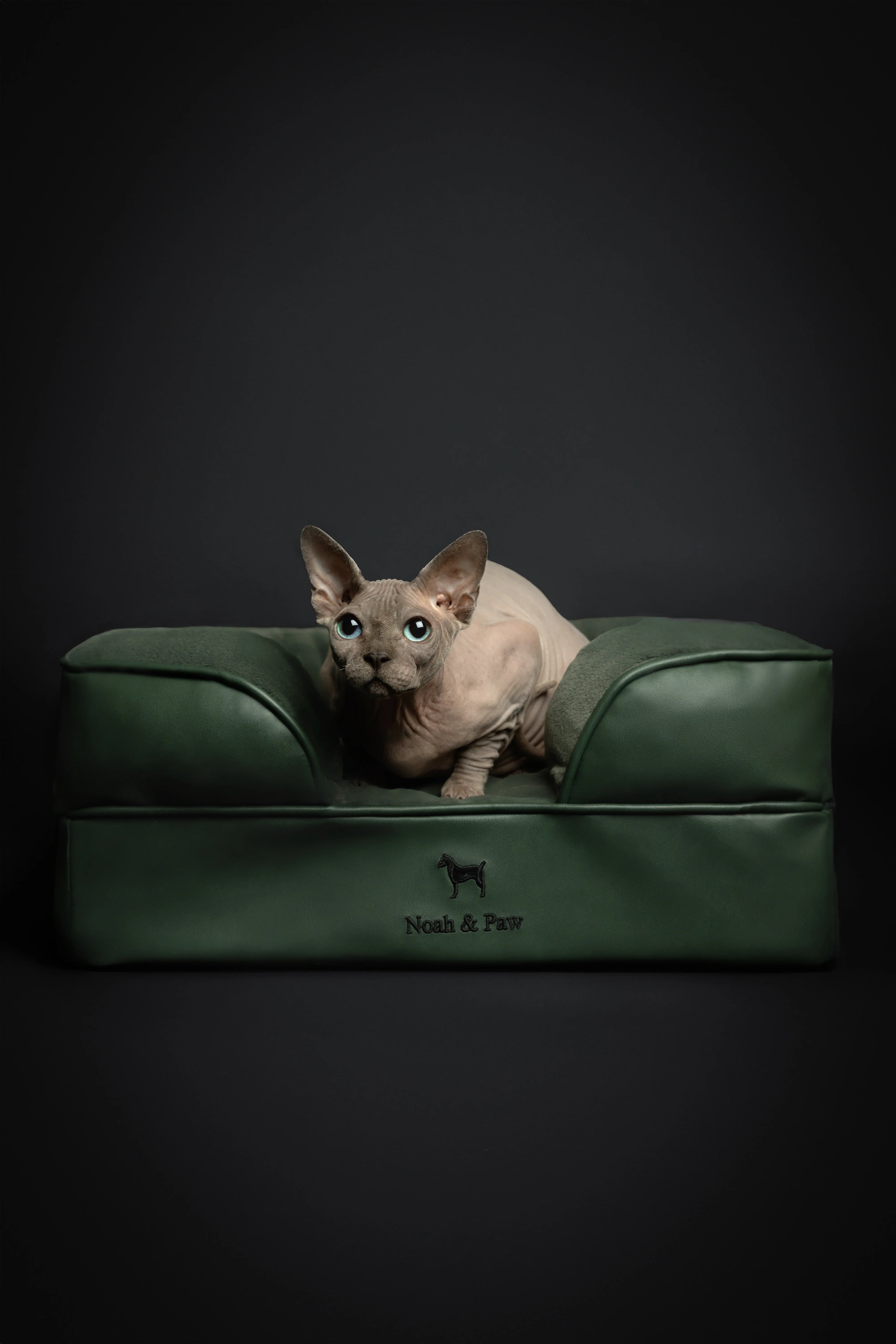 Faux Leather, Orthopedic Pet Bed, Eggshell Memory Foam, Infused with Cooling Gel, Sofa Style
