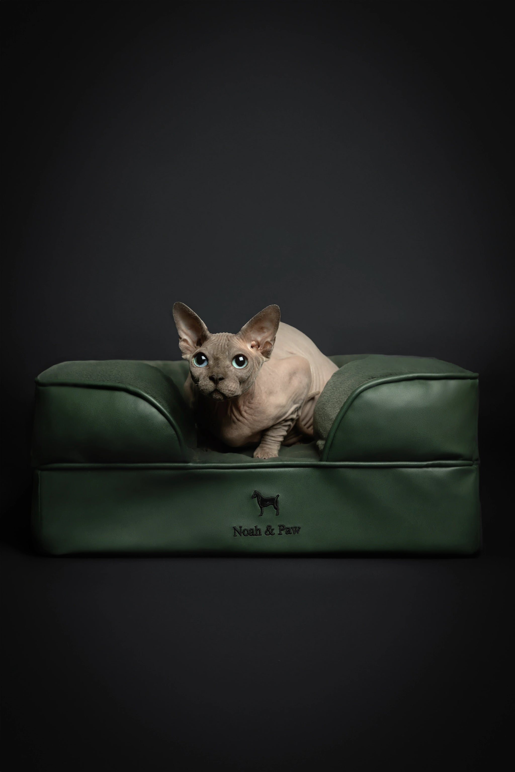 Faux Leather, Orthopedic Pet Bed, Eggshell Memory Foam, Infused with Cooling Gel, Sofa Style