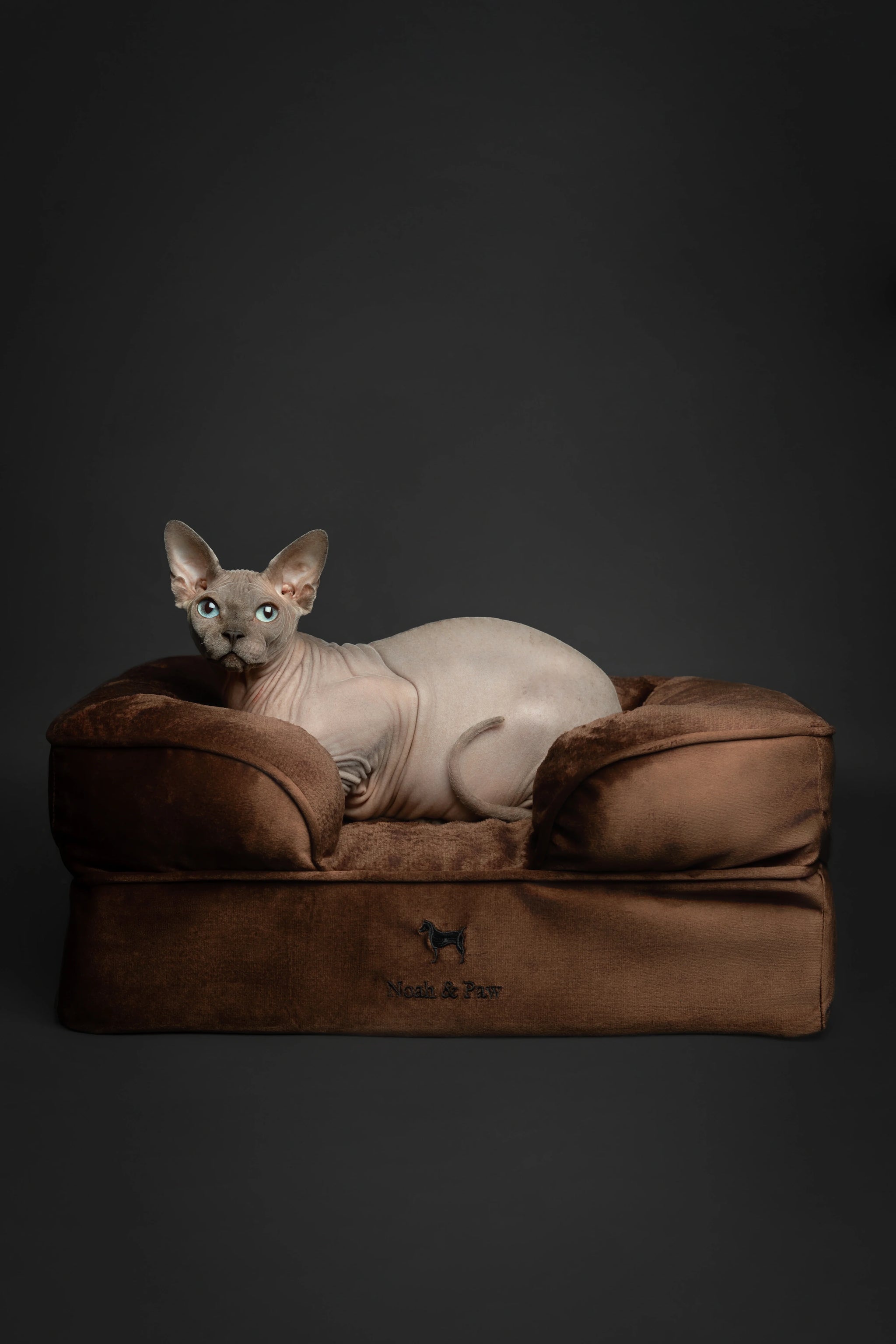Velvet Orthopedic Pet Bed, Memory Foam, Infused with Cooling Gel