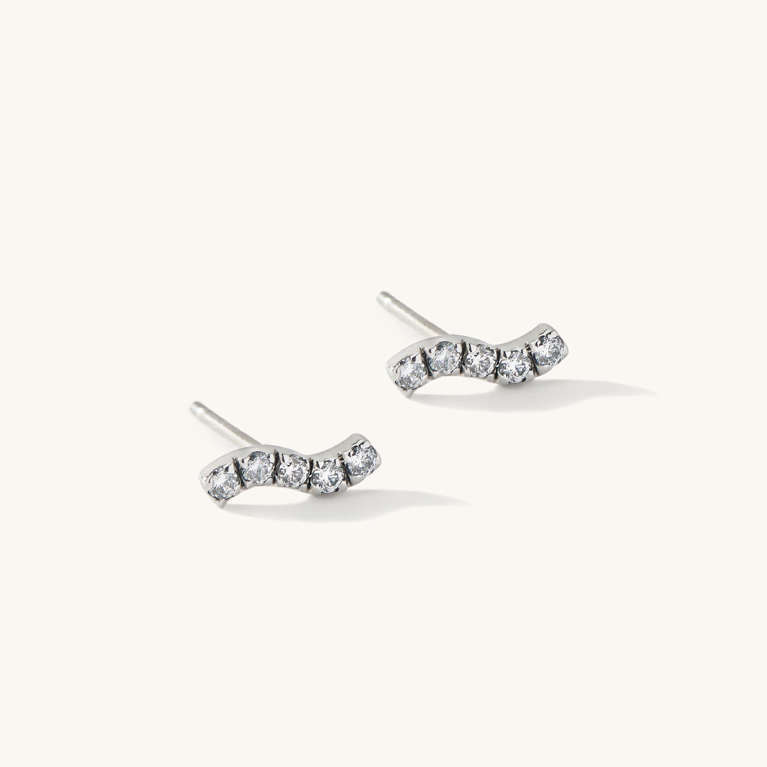 The Paradise Wave Stud Earrings