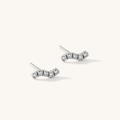 The Paradise Wave Stud Earrings
