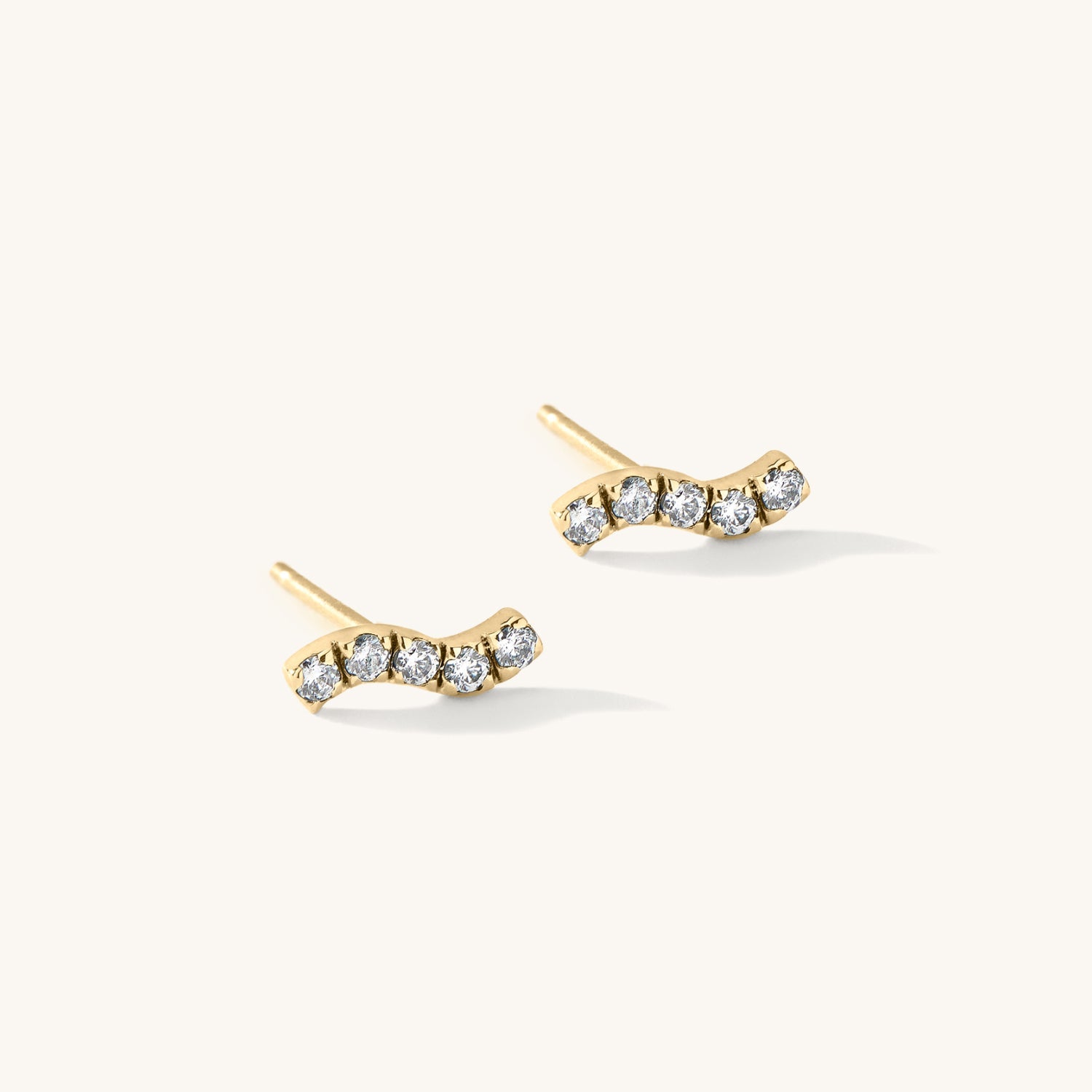 The Paradise Wave Stud Earrings