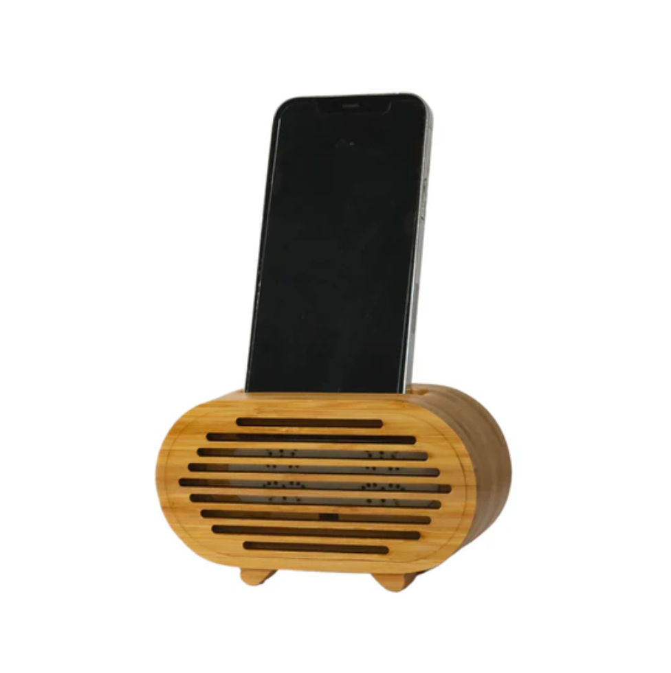 Bamboo Amplifier/Phone Stand Oval, 3