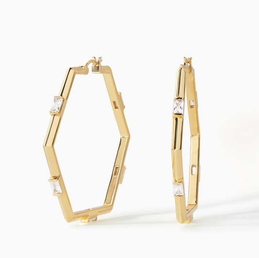 The Claire Hoop Earrings - Large