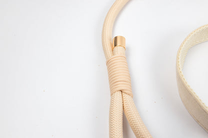 Signature Rope Leash - Cream
