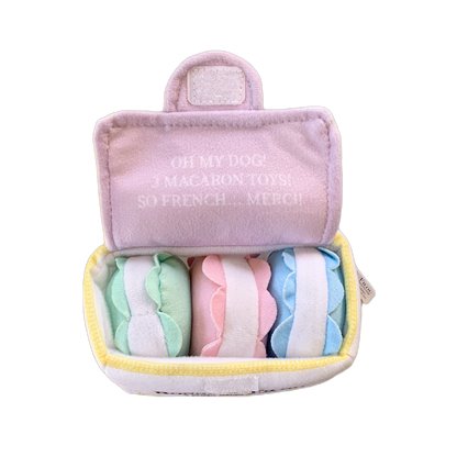 Small Plush Macaron Squeaky Dog Toys - Bonne et Filou
